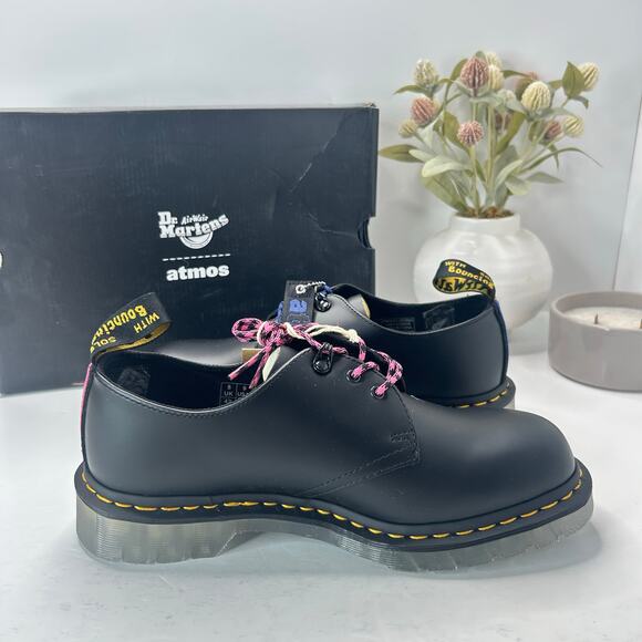 Dr Marten 1461 Atoms Leather Slip Resistant Oxford Shoe Black Men 9 Women 10 NWB - Picture 6 of 10